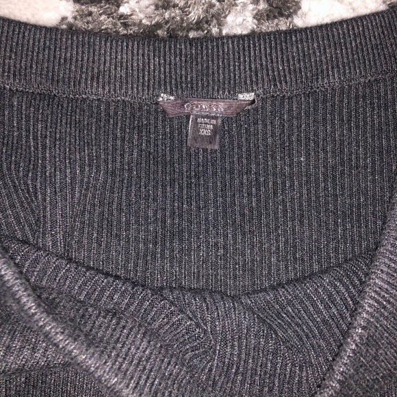 GUESS Marciano Grey Ribbed Sweater Bodycon Dress - Size XXS, 00 - Picture 4 of 6